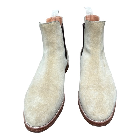 New Republic Men’s 40.5 (7 1/2) Ventura Chelsea Tan Suede Boots, Suede Booties - Picture 3 of 12